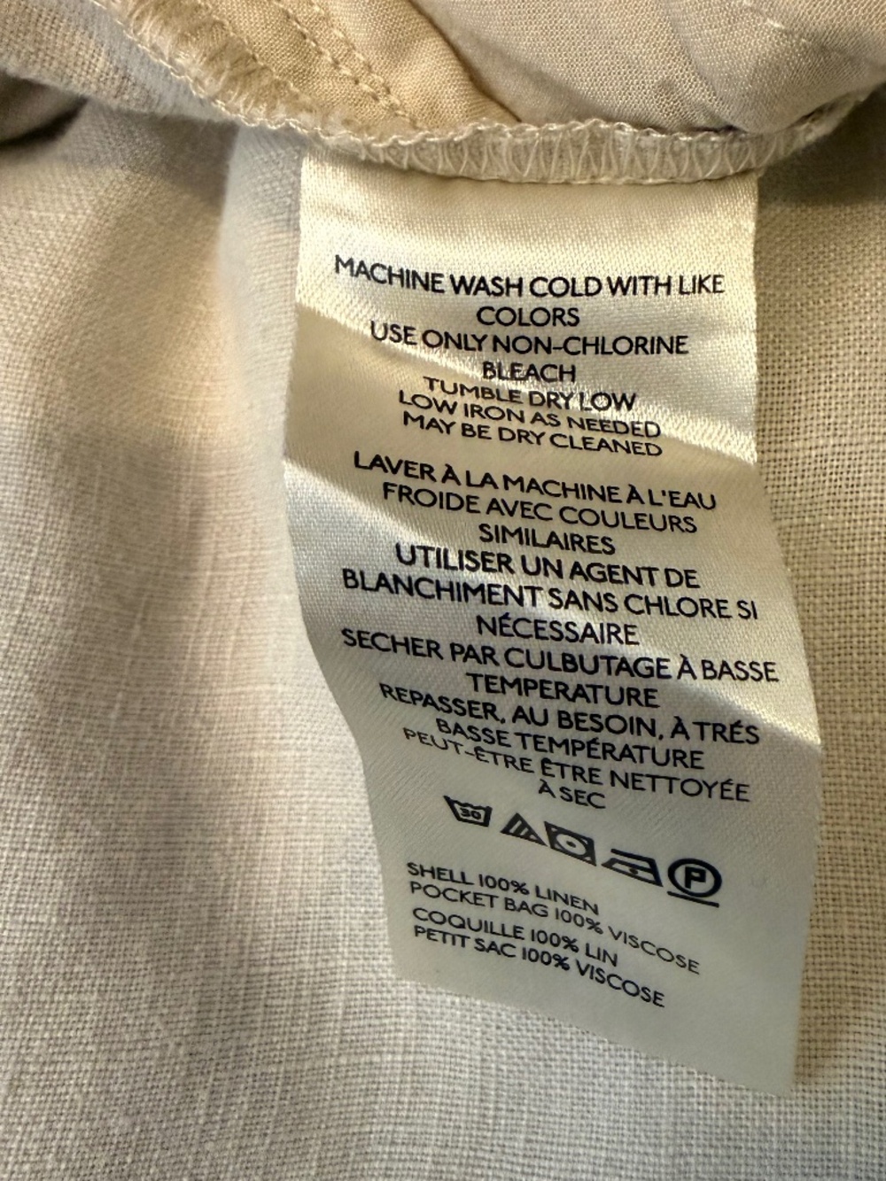 Anthropologie The Somerset Linen Pull-On Pants Size Small - Picture 10 of 10
